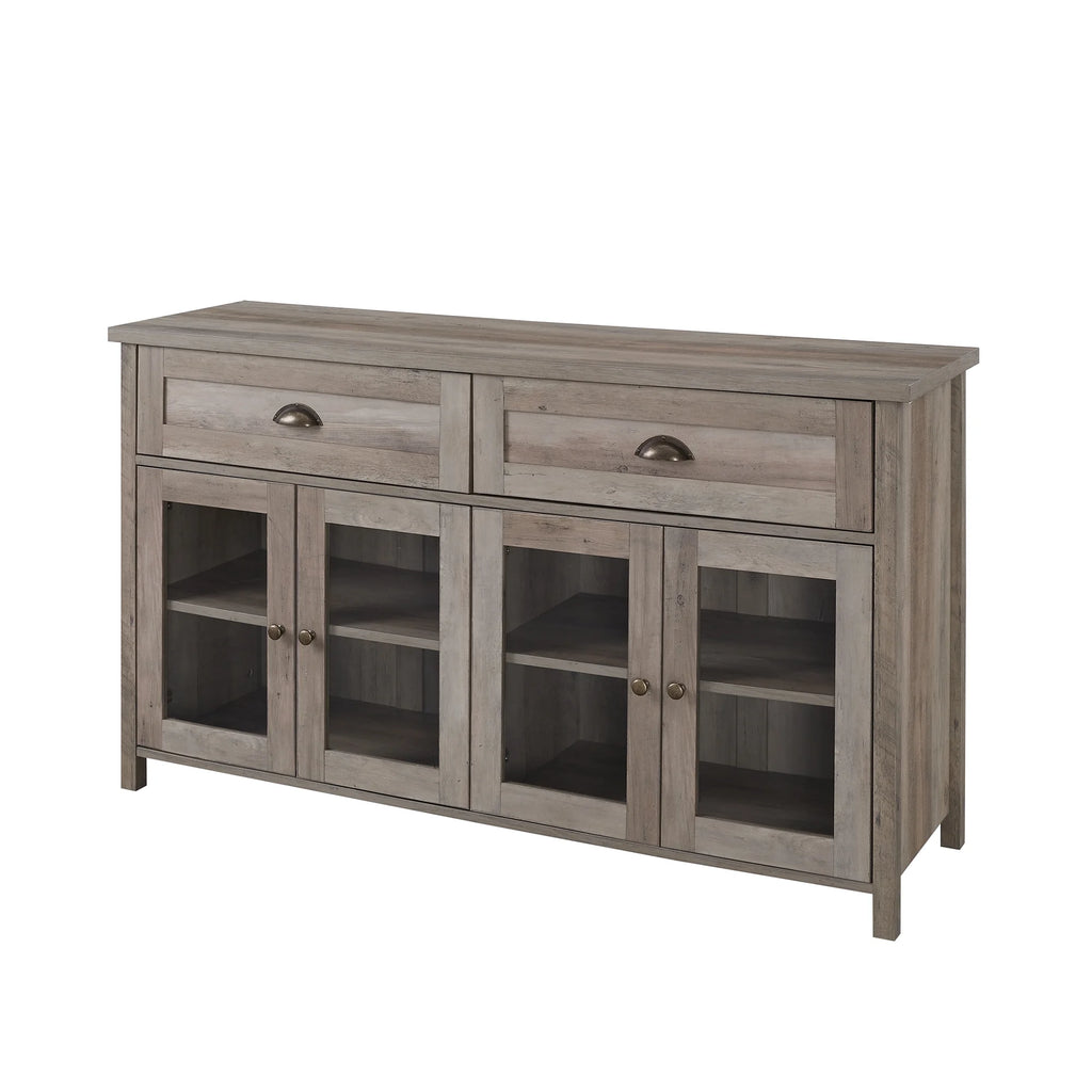 Grey Wash 4 Door TV Stand Q86337