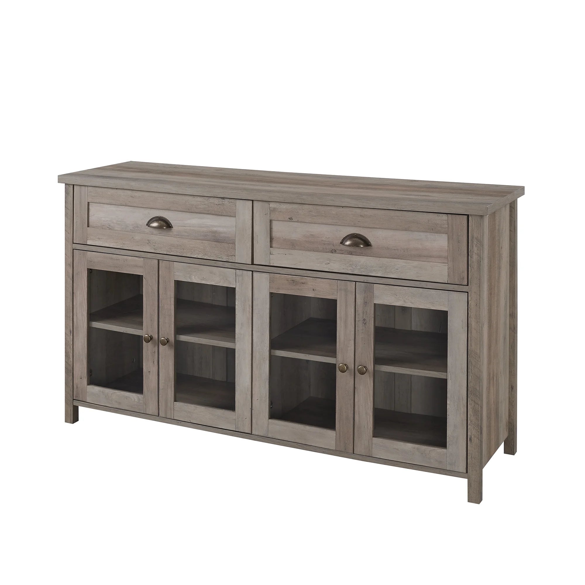 Grey Wash 4 Door TV Stand Q86337