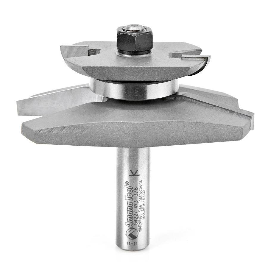 Carbide Tipped Raised Panel Cutter 15 Deg x 1-3/8 Angle x 3-3/8 Dia x 1-1/16 x 1/2 inch Shank M1790