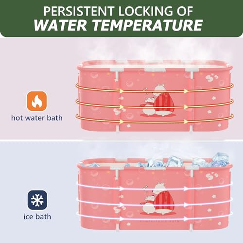 Large 47 inch Foldable Soaking Bathtub L94175