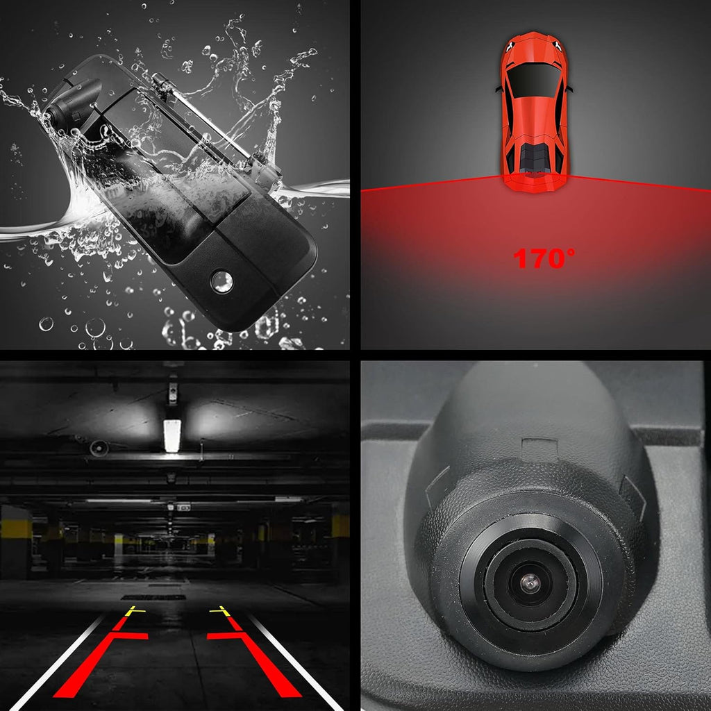Tailgate Handle Backup Rear View Camera for Toyota Tundra 2007-2014, IP68 Waterproof U742