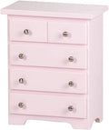 Pink Wooden Doll Chest of Drawers Z7201