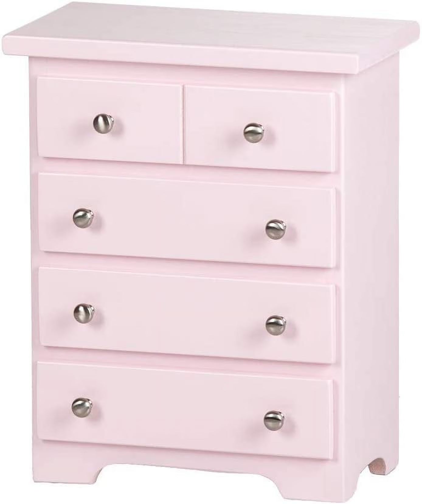 Pink Wooden Doll Chest of Drawers Z7201
