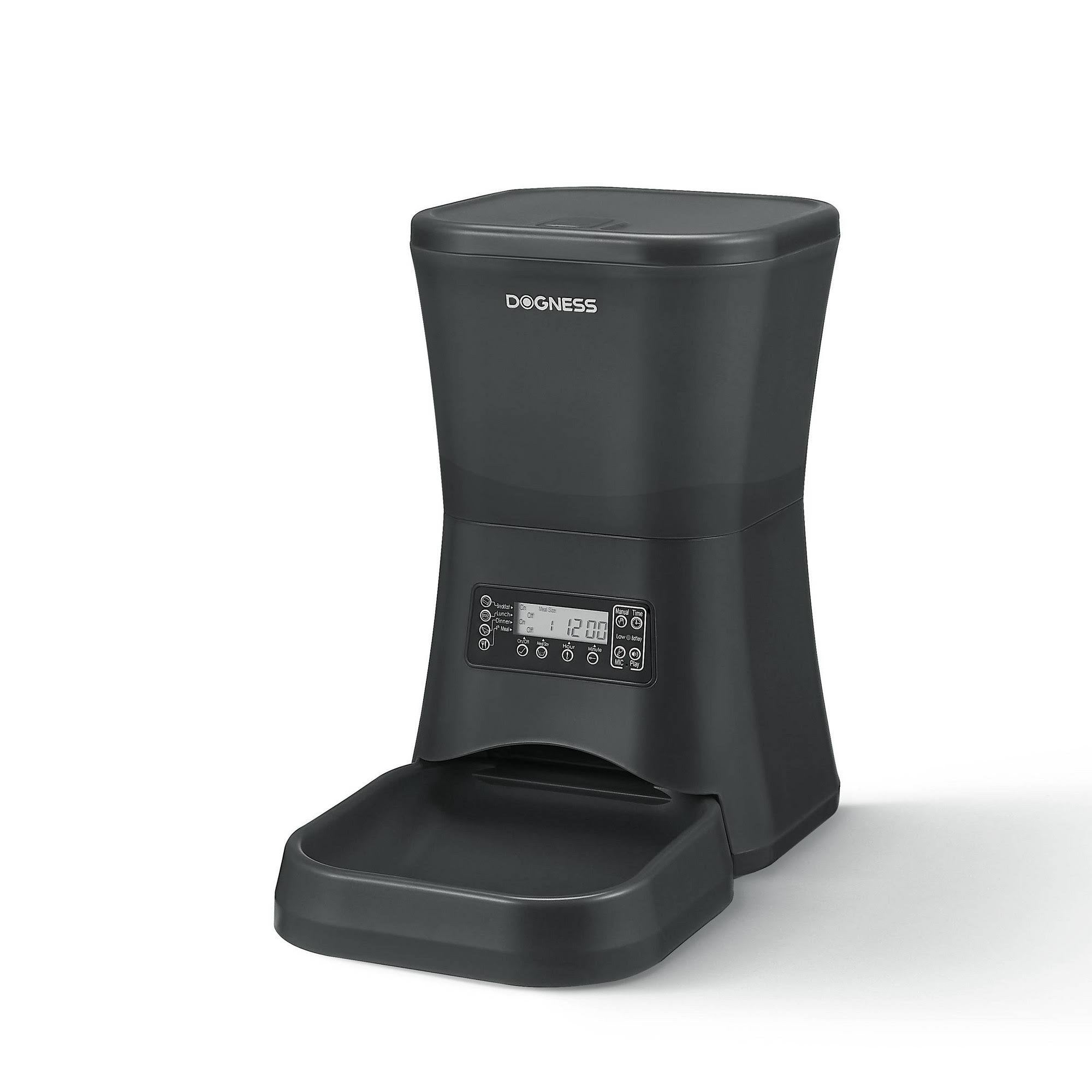 Automatic Dog & Cat Feeder, Black, 1.8-gal Q62970
