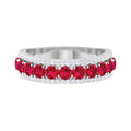 14K White Gold Anniversary Ring with Diamond Accent X23540