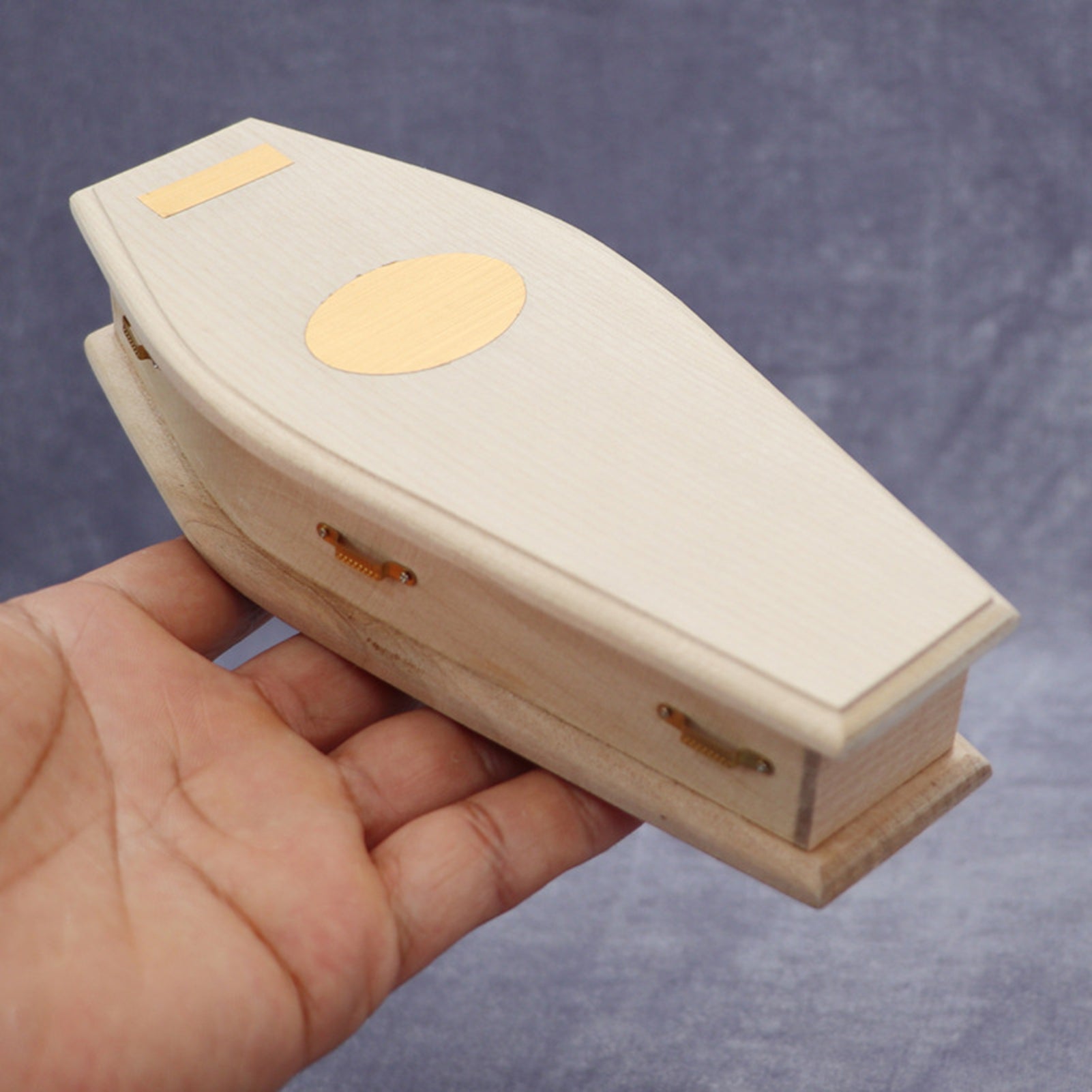 1/12 Scale Miniature Wooden Coffin F925