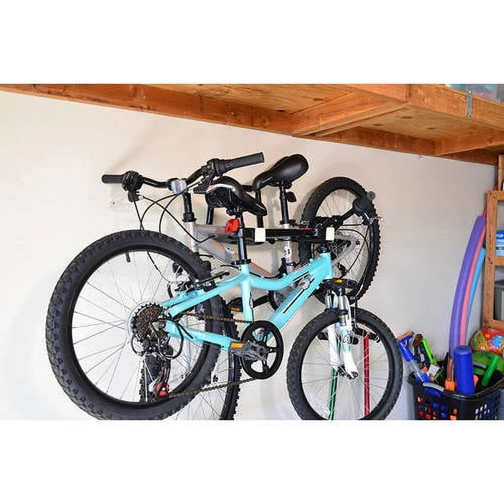 Wall-Mounted 2-Bicycle Folding Storage Bike Rack S4238