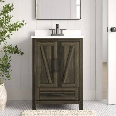 Single Bathroom Vanity Set Sand Y3107