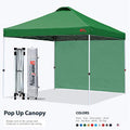 Forest Green Pop Up Beach Canopy with Wheeled Bag F162766