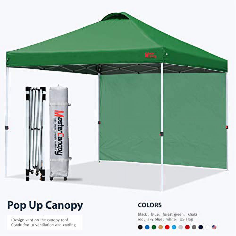 Forest Green Pop Up Beach Canopy with Wheeled Bag F162766