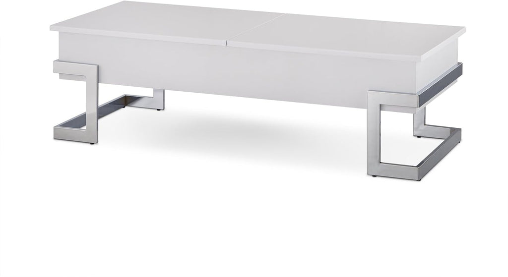 Black and Chrome Lift Top Coffee Table T34798