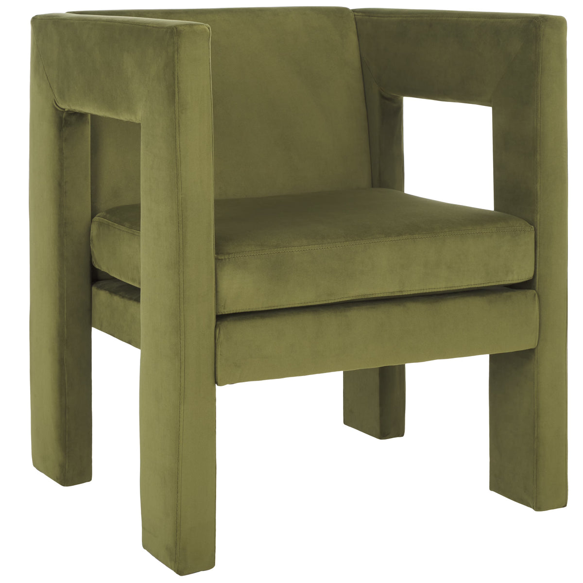 Oliver Green Velvet Accent Chairs X1840