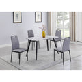 Dining Set with Laminated Wooden Top and 4 Chairs J28508