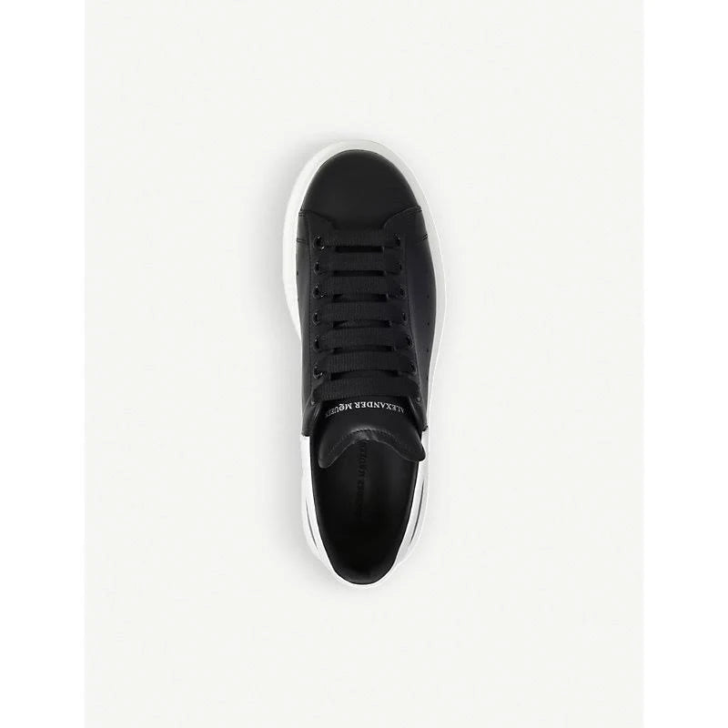 Blk/White Leather Trainers O79077