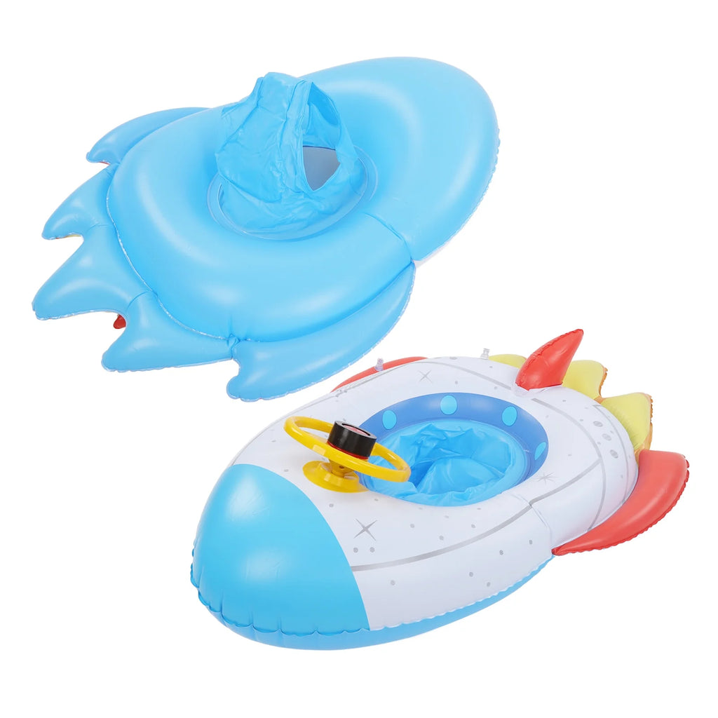 Inflatable Spaceship Pool Float with Steering Wheel K46646