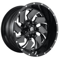 Gloss Black Milled 22x12 Fuel D574 Cleaver L312