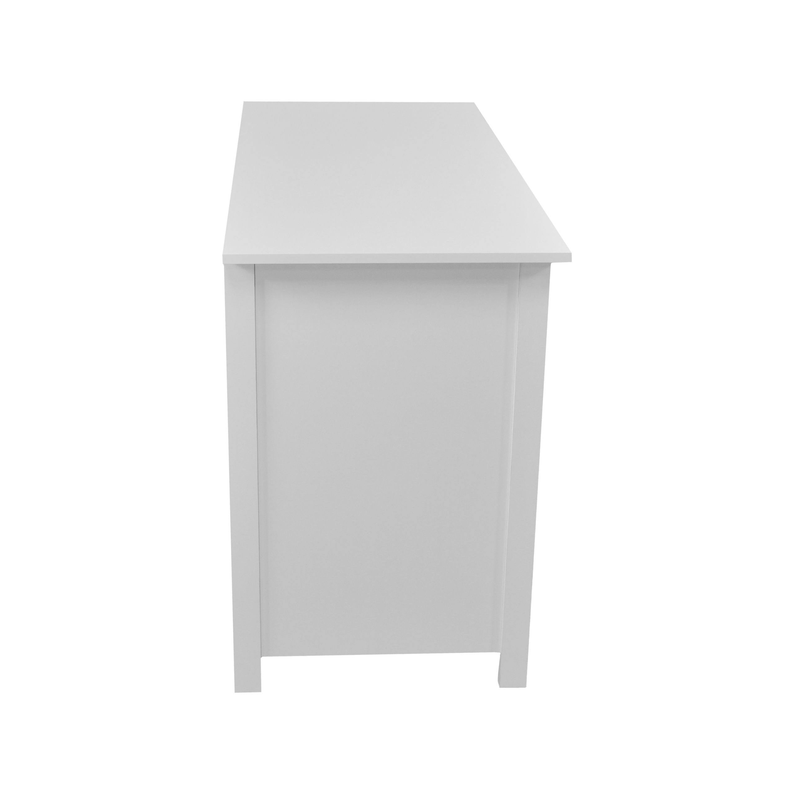 White Desk with 3 Storage Drawers P96631