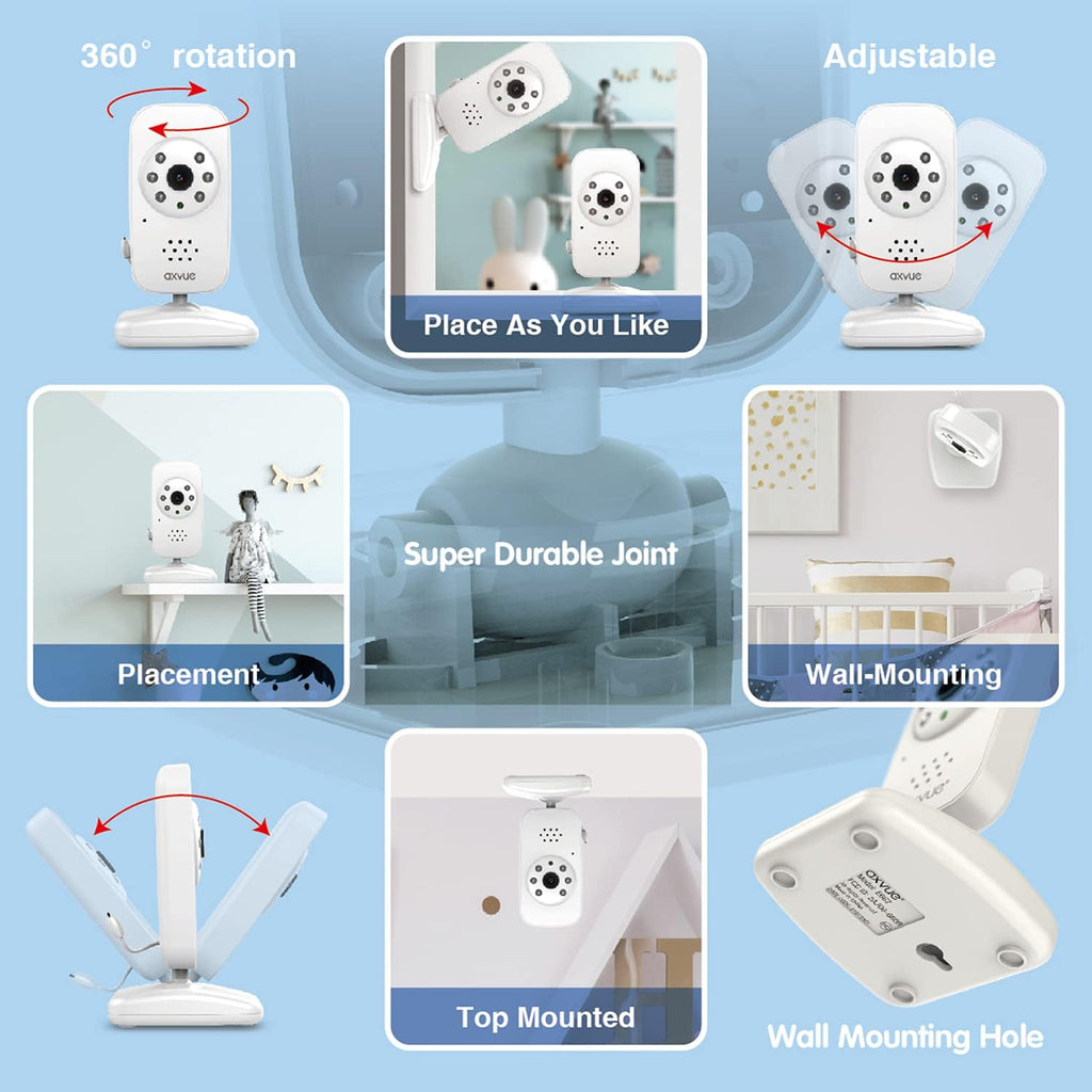 Video Baby Monitor with 2 Cameras C95591