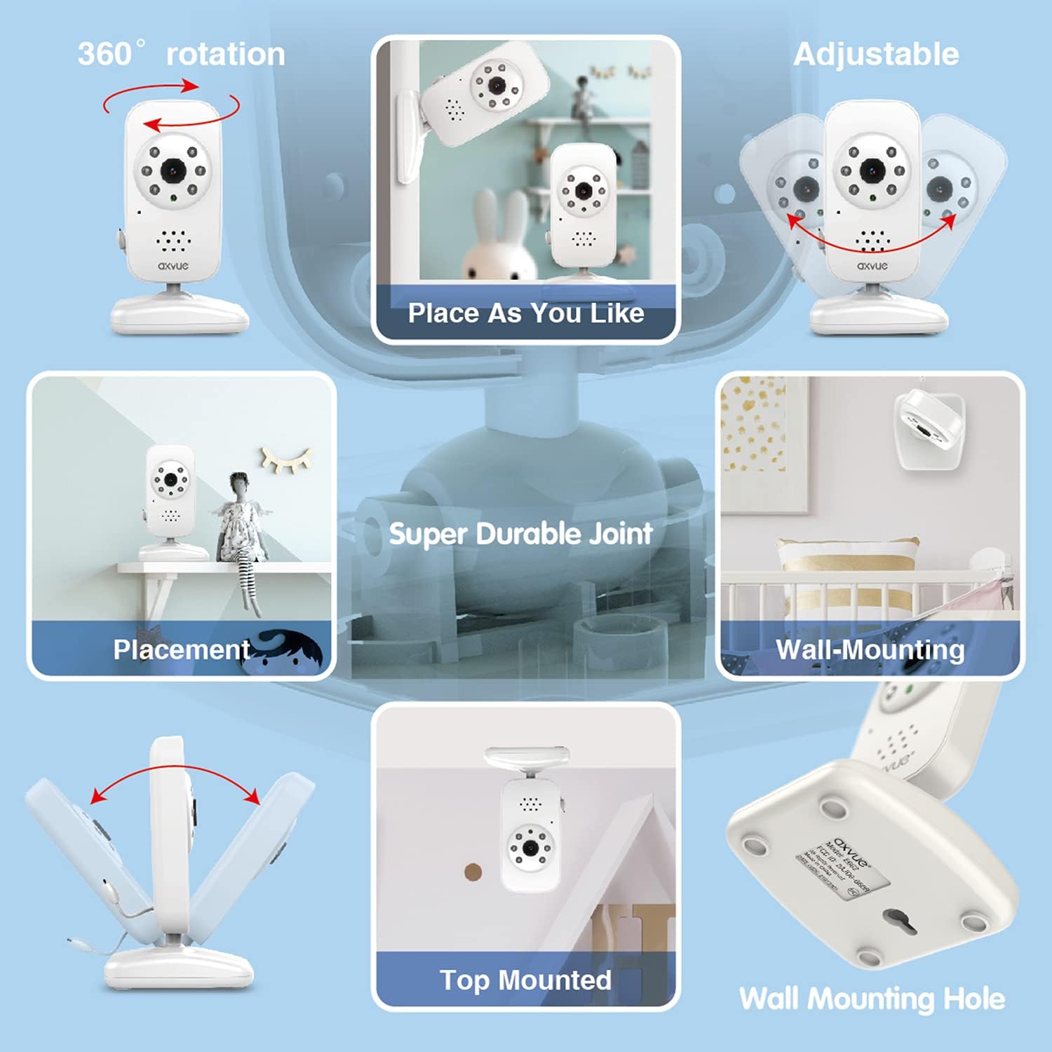 Video Baby Monitor with 2 Cameras C95591