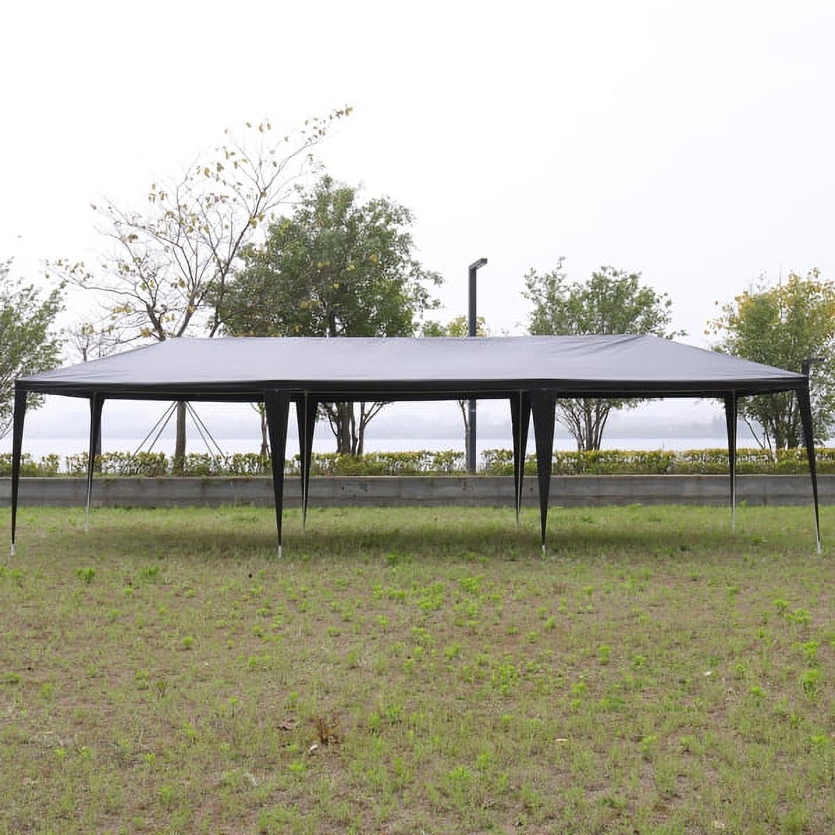 Black 10'x30' Outdoor Party Tent with 8 Removable Sidewalls Y1924