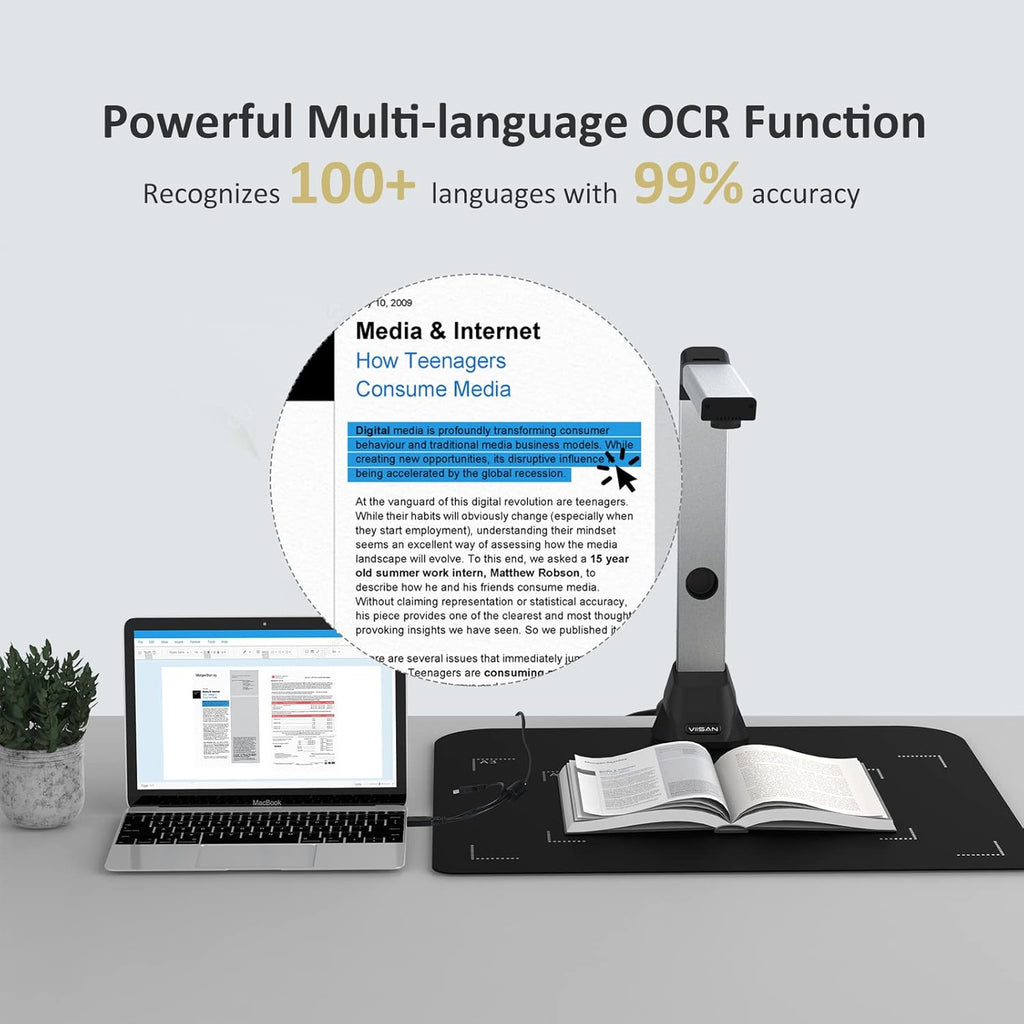 10MP Document Camera with OCR Tech R164