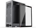 Aluminum Grey Mid Tower PC Case with Tempered Glass Window T502