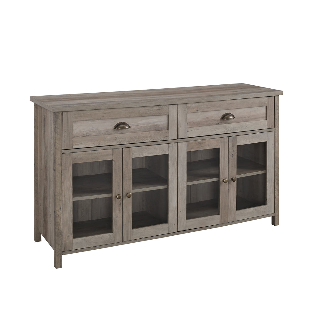 Grey Wash 4 Door TV Stand Q86337