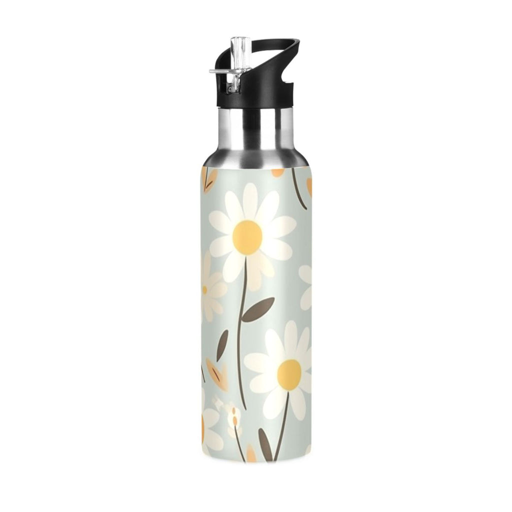 20 oz Insulated Stainless Steel Water Bottle with Straw Lid V446