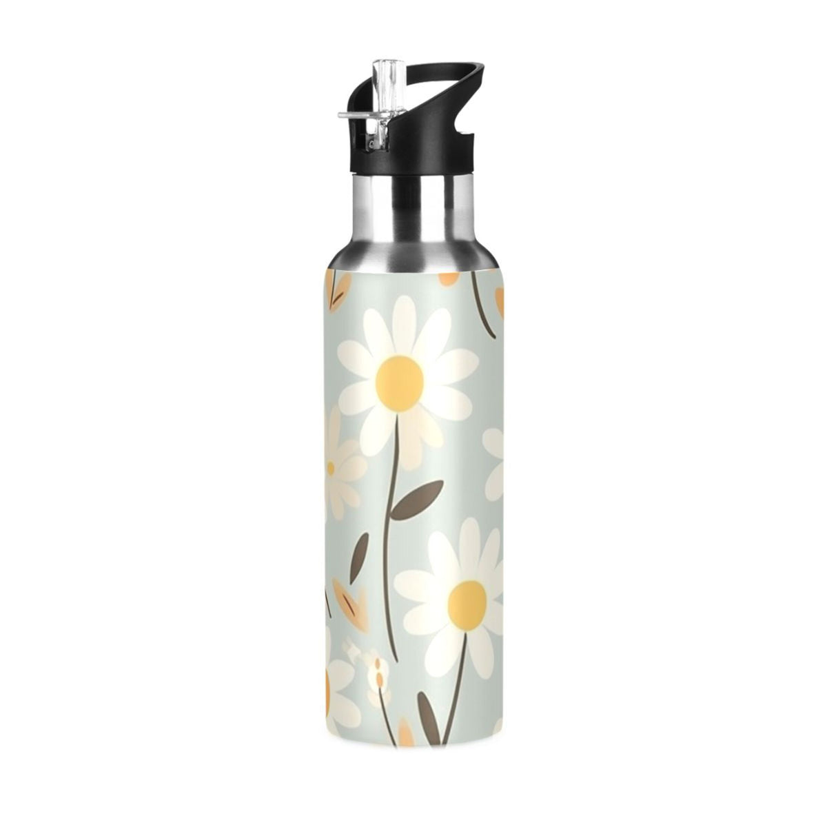 20 oz Insulated Stainless Steel Water Bottle with Straw Lid V446