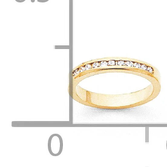 14k Yellow Gold Diamond Channel Band T240846