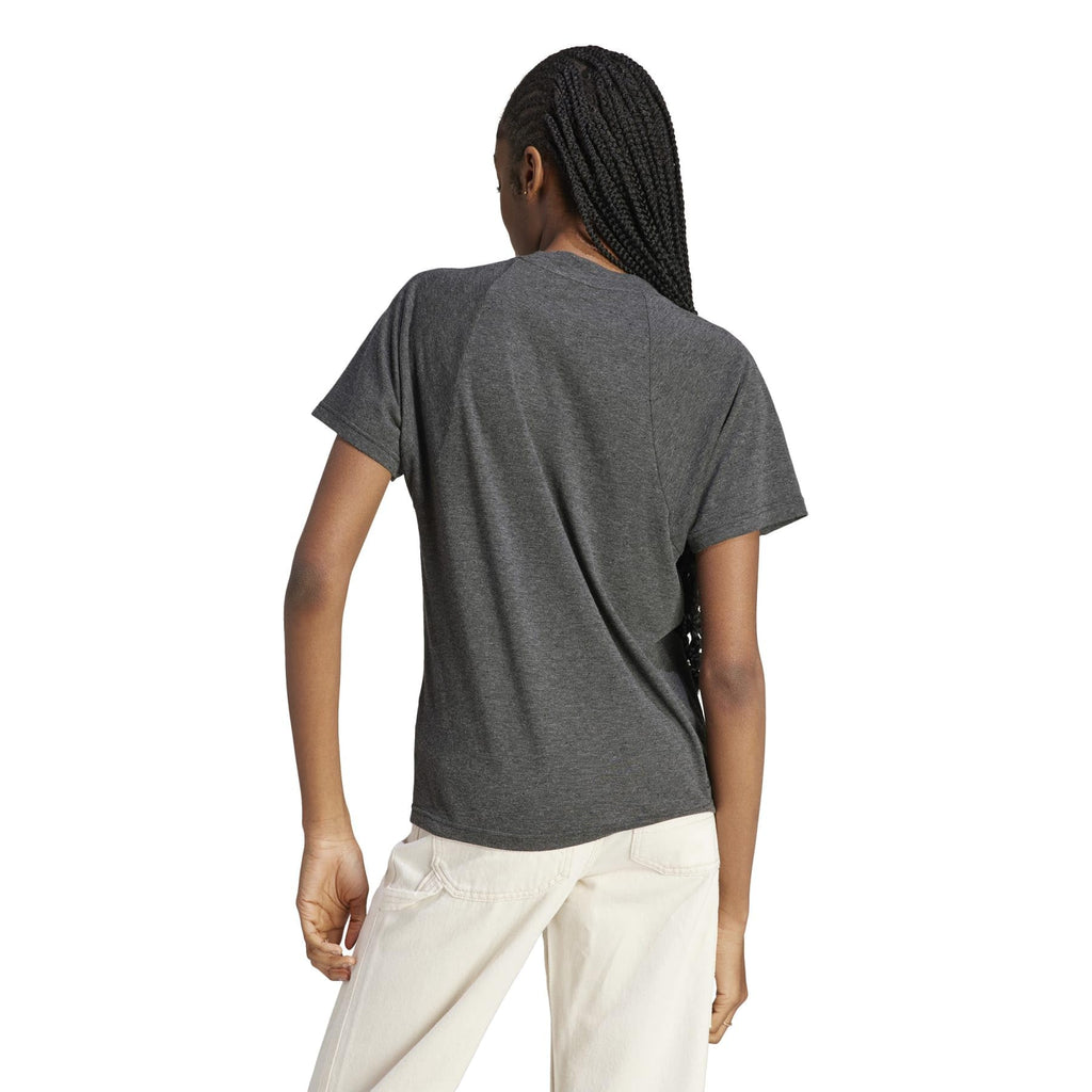 Black Melange Grey Three Tee R4498