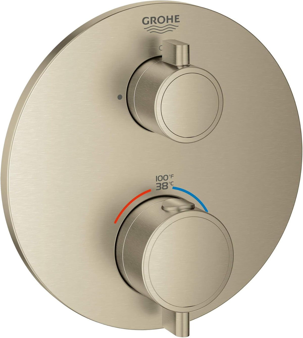 Brushed Nickel 2-Handle Thermostatic Trim H651