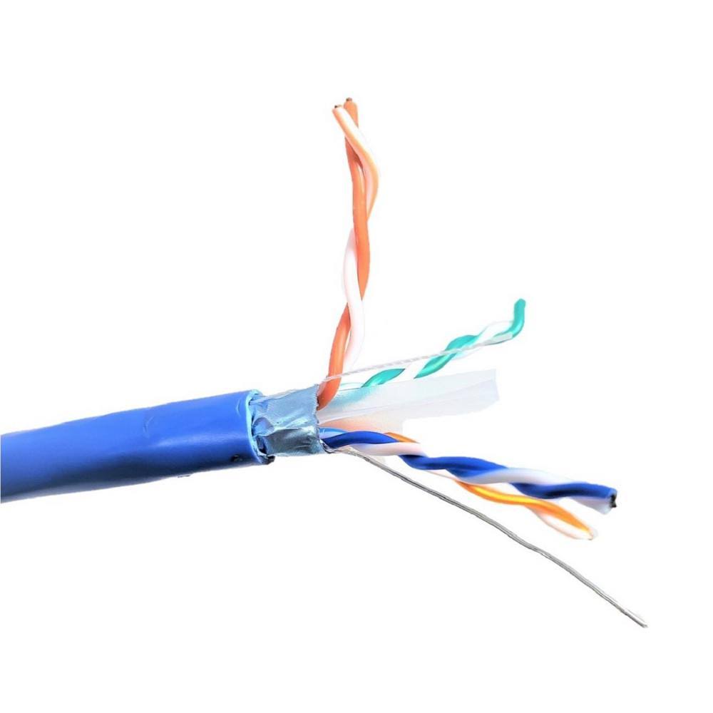 1000ft Solid Shielded (STP) Cat6 Outdoor UV Resistant Bulk Ethernet Cable M36701