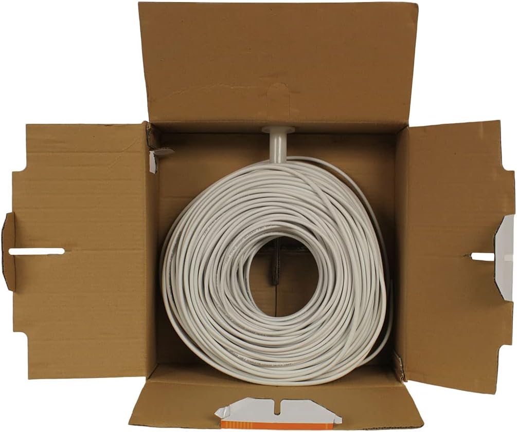 500ft 14/2 AWG 2 Conductor White Speaker Cable Wire U32338