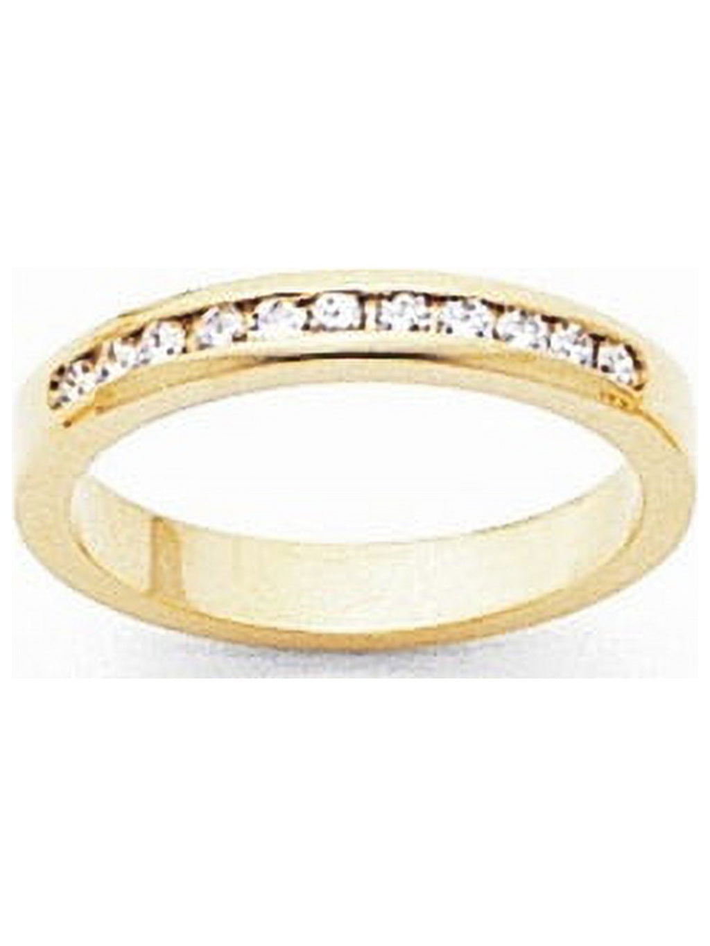 14k Yellow Gold Diamond Channel Band T240846