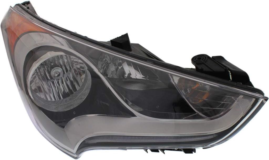 Hyundai Veloster Headlight Assembly 2012-2016 Passenger Side Multireflector with Bulbs S6172