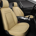 Black Leather Car Seat Covers 2 PCS Front A991861