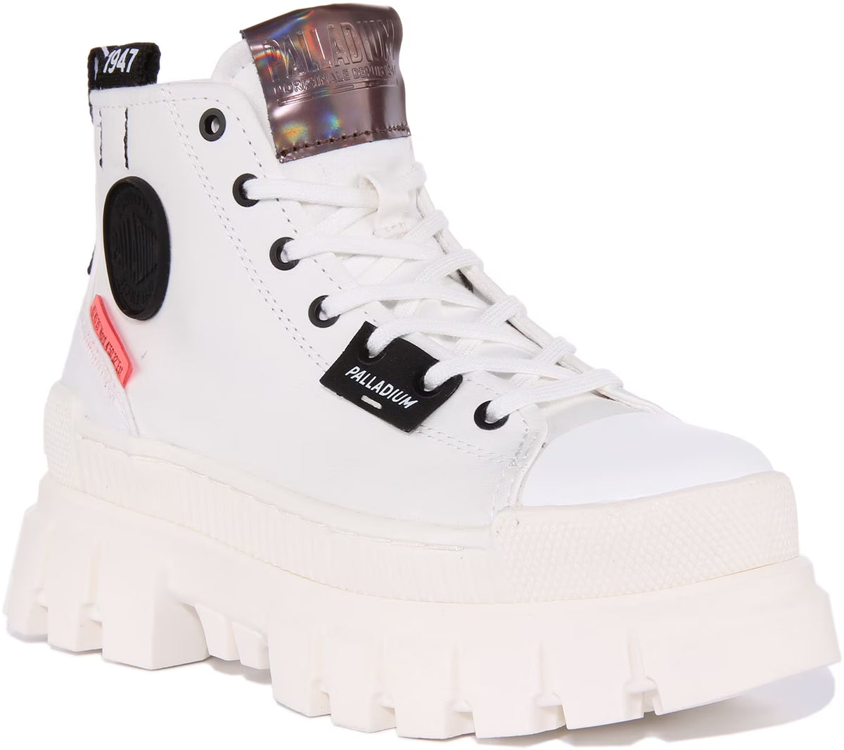 White Vegan Canvas Ankle Boot Size 7 F963590