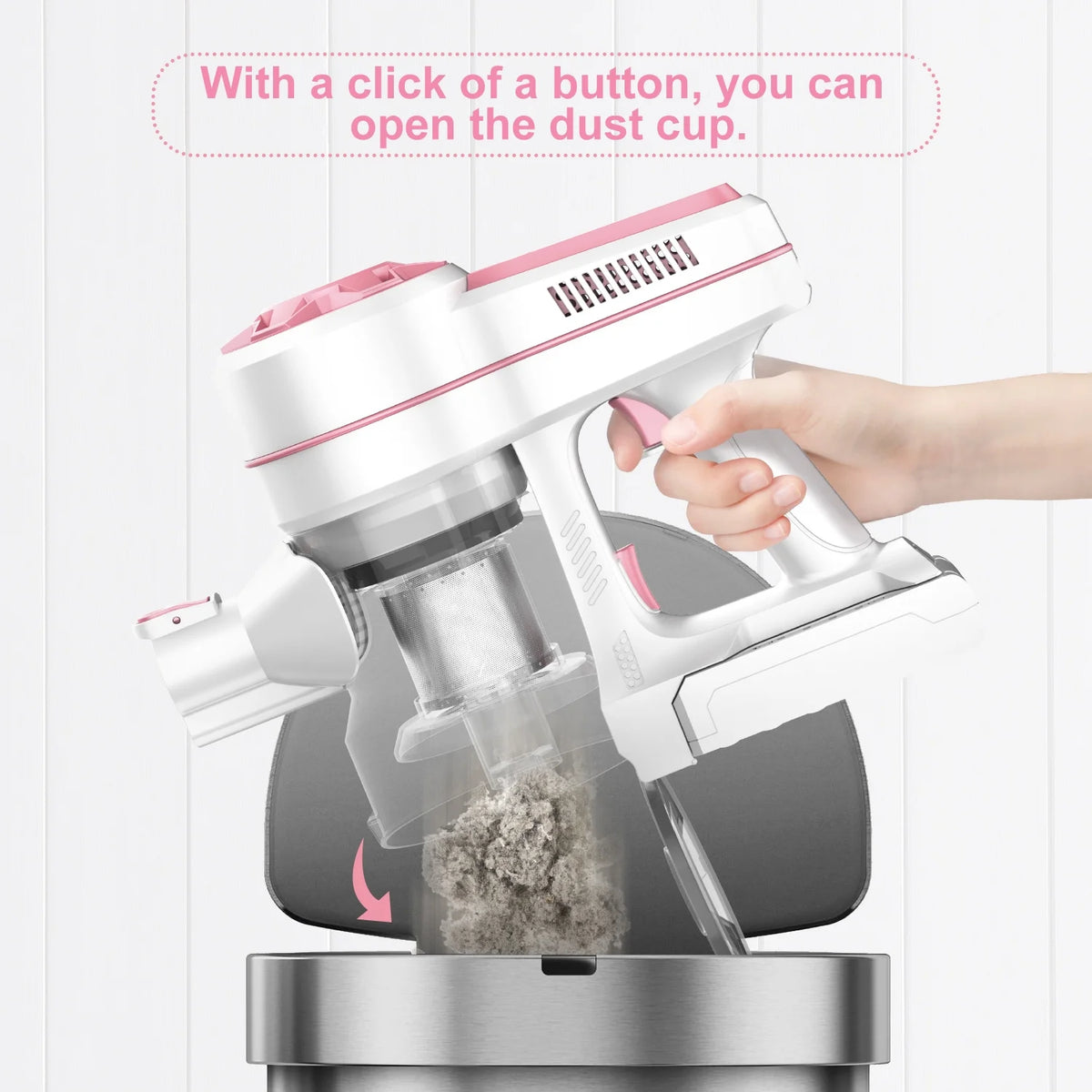 Cordless Stick Vacuum Cleaner with 2200mAh Lithium Batteries E788