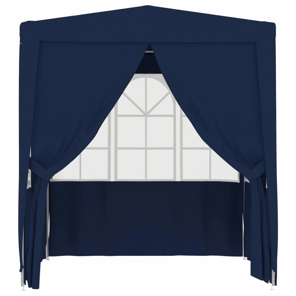 Blue Party Tent with Side Walls 6.6'x6.6' Q583043