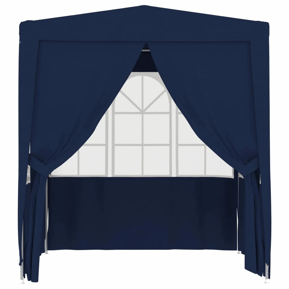 Blue Party Tent with Side Walls 6.6'x6.6' Q583043