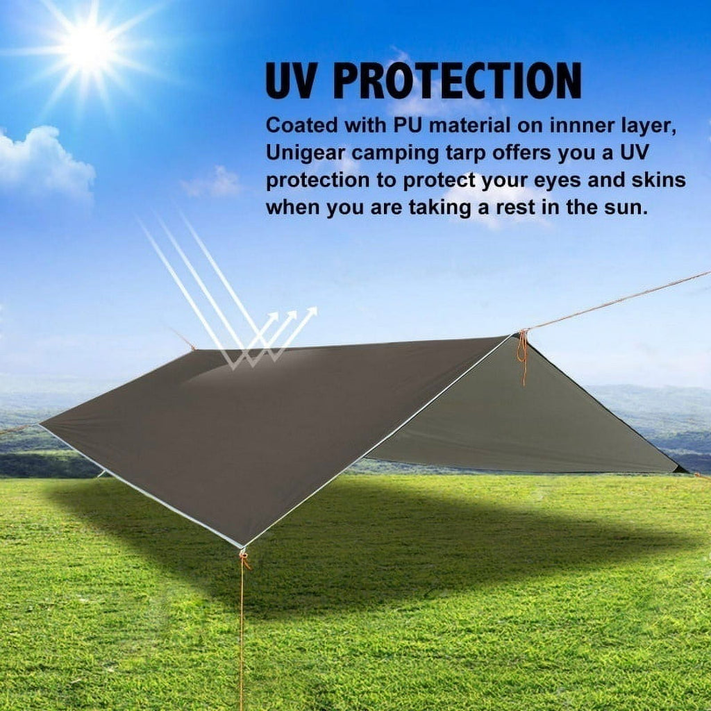 10x10ft Camping Hammock Rain Tarp with Carry Bag Z7543
