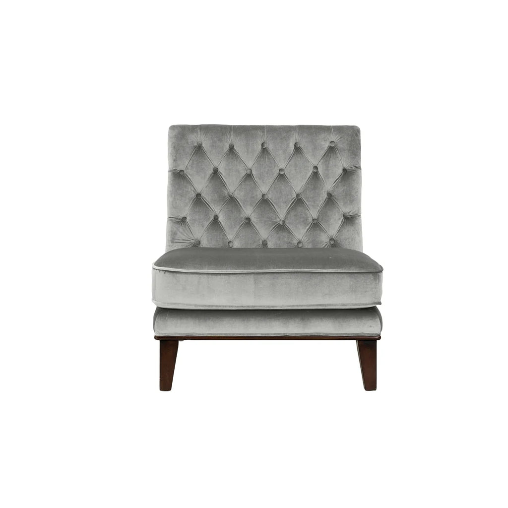 Tufted Velvet Slipper Accent Chair S2529