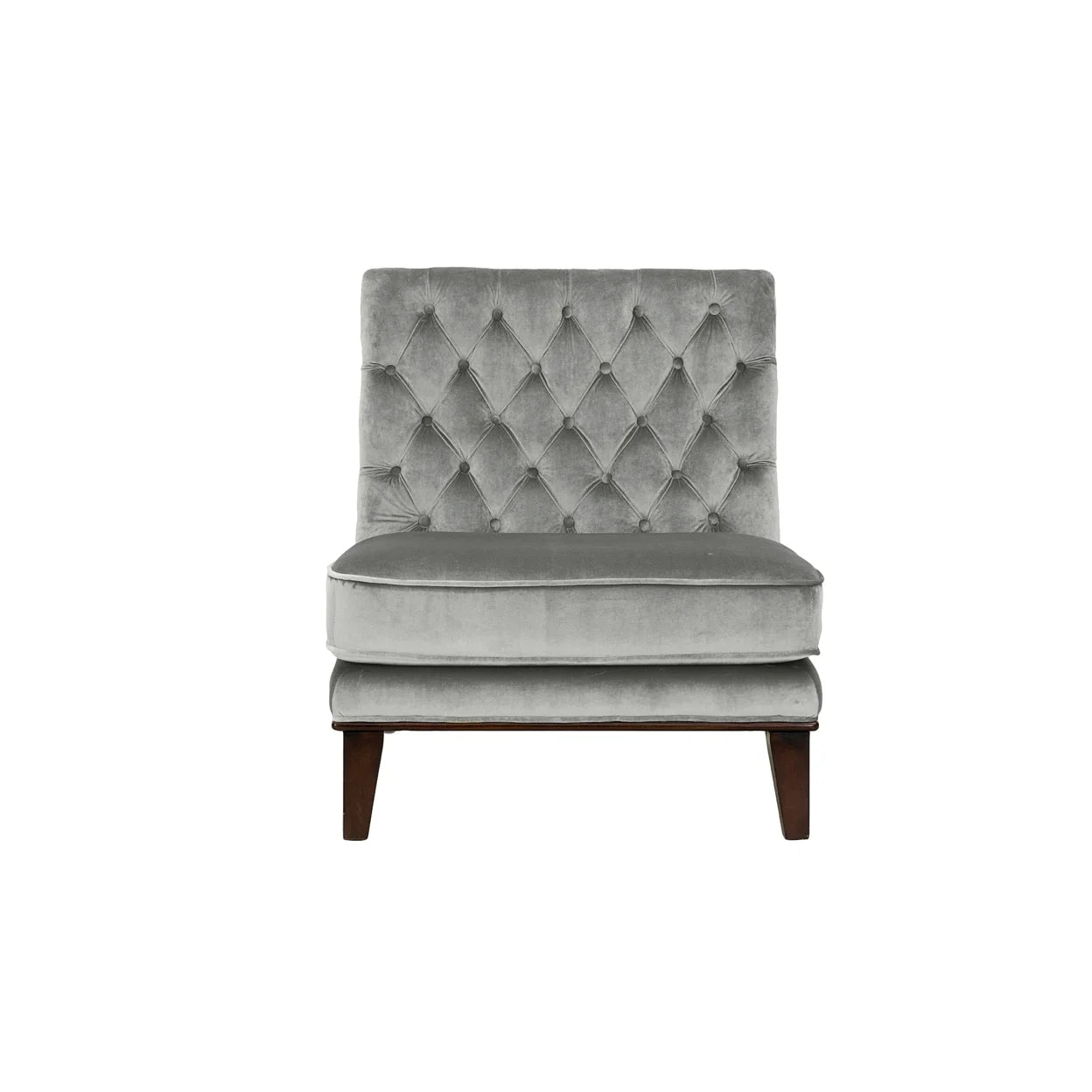 Tufted Velvet Slipper Accent Chair S2529