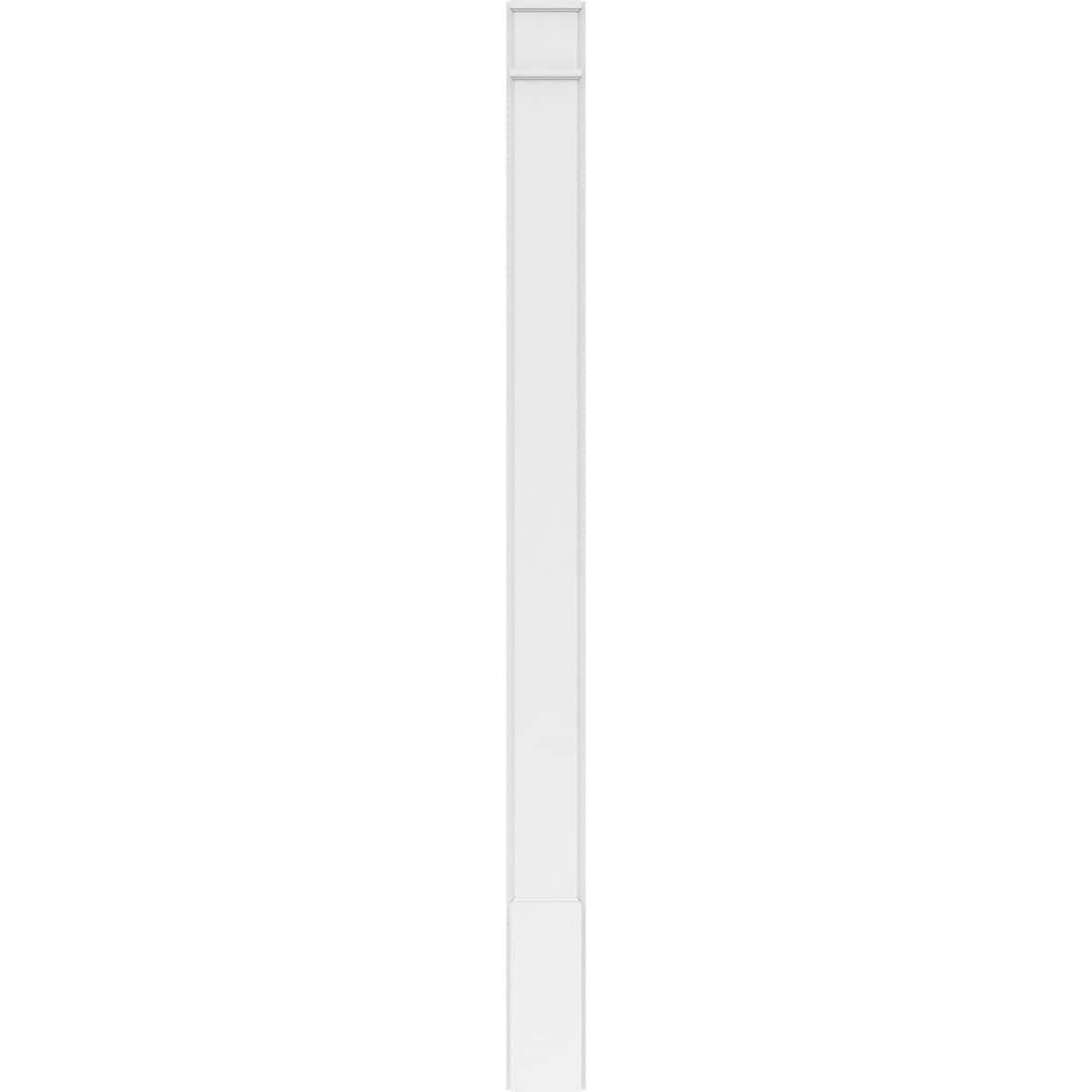 Smooth PVC Pilaster with Decorative Capital and Base (Pair) C938851