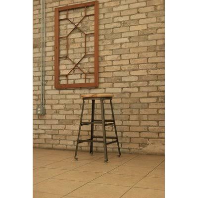 Raw Steel Bar Stool F8713