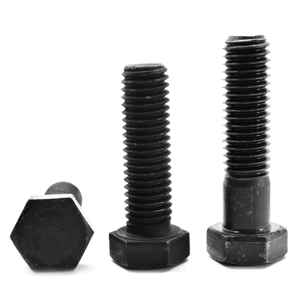 7/8x22-14 x 7x22 Fine Thread Grade 8 Hex Cap Screw Bolt USA Alloy Steel Black Oxide D56438