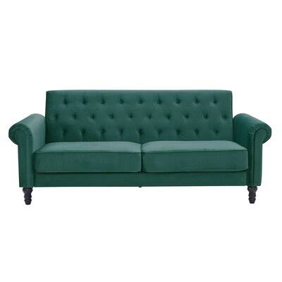 Velvet Rolled Arm Sofa D856610