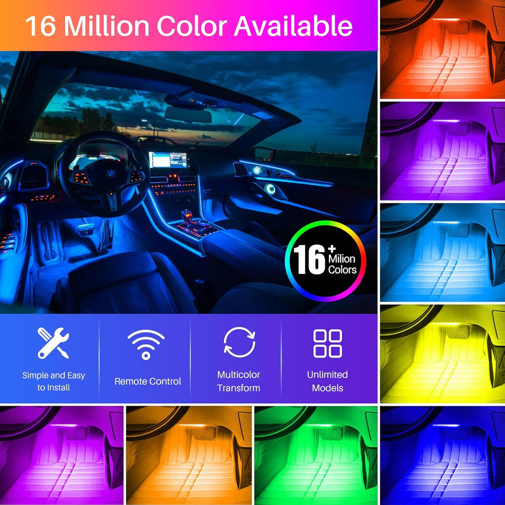 16 Million Colors Music Sync Car LED Lights P4252