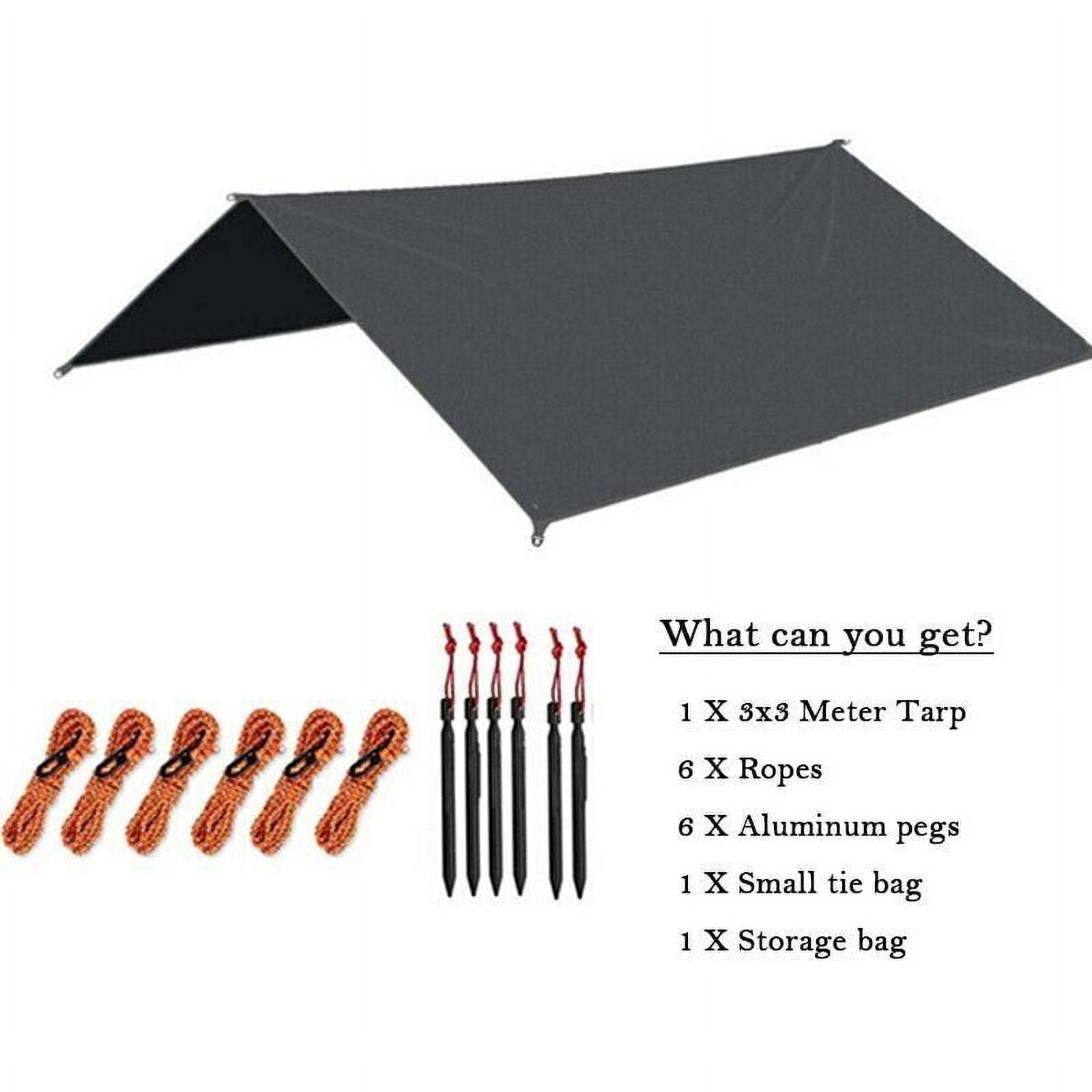 10x10ft Camping Hammock Rain Tarp with Carry Bag Z7543